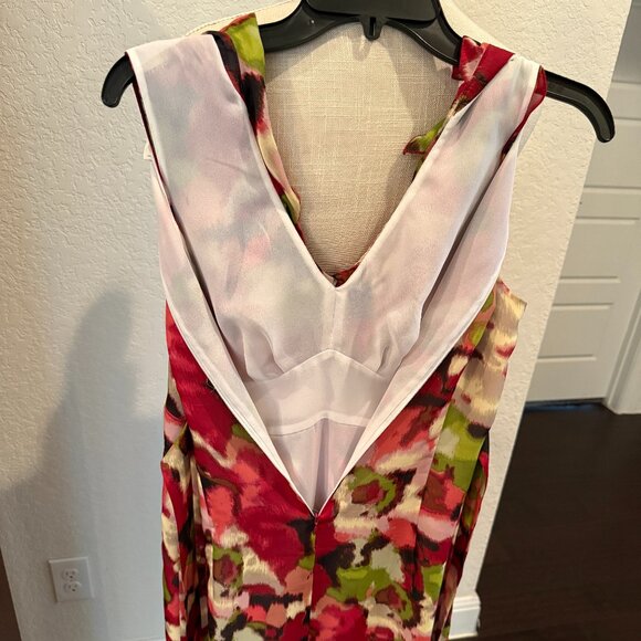 Ann Taylor LOFT Flowy Dress with Ruffle Collar - Picture 8 of 12